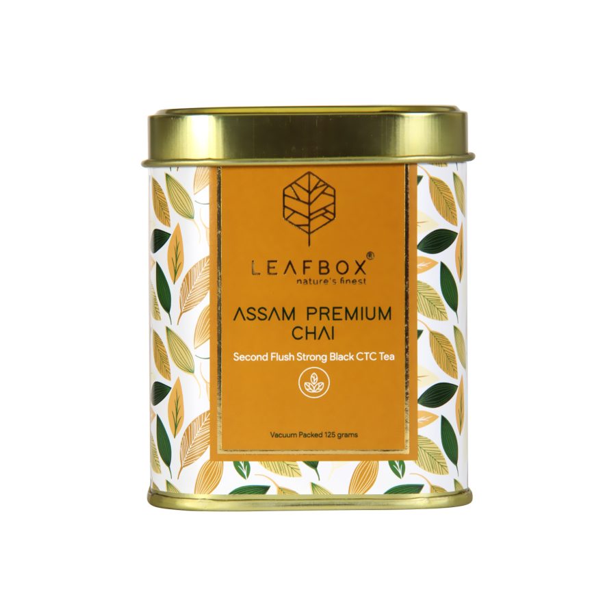 assam premium tea tin