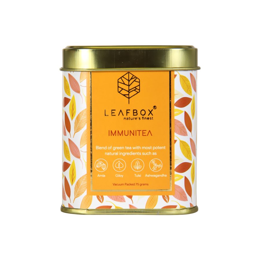 immunity booster green tea tin