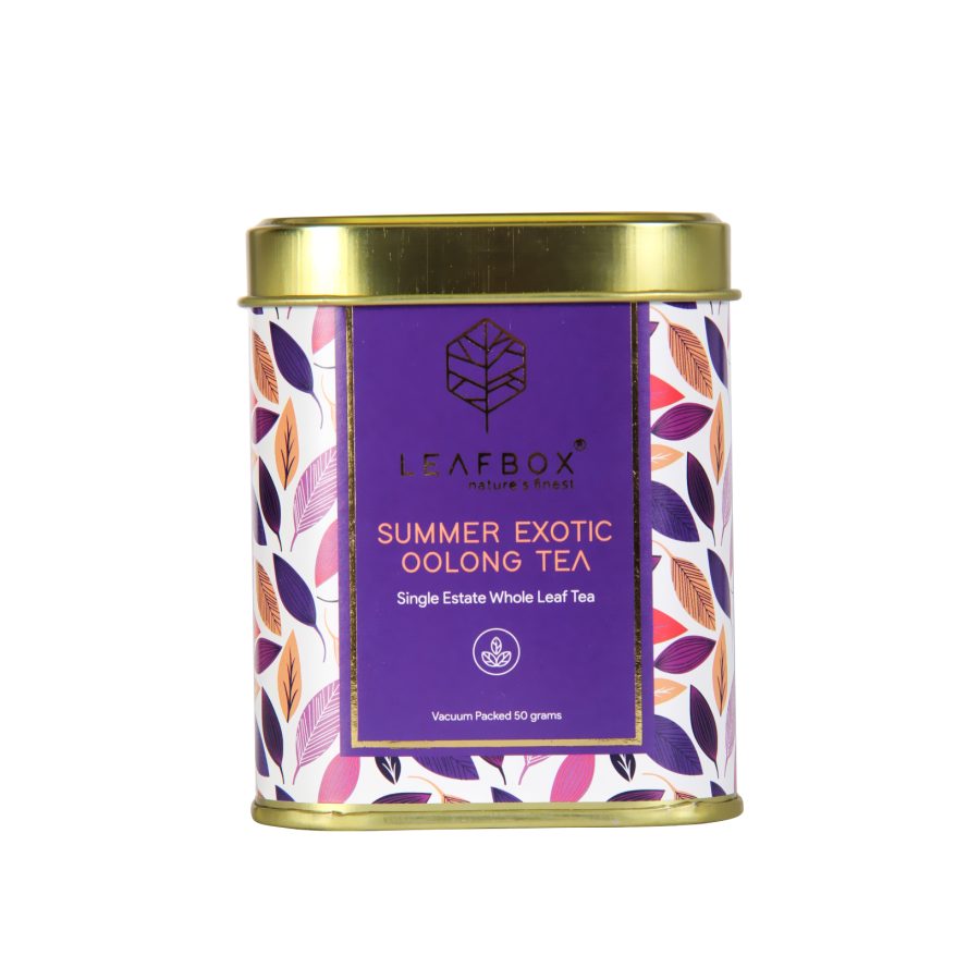 summer exotic oolong tea tin