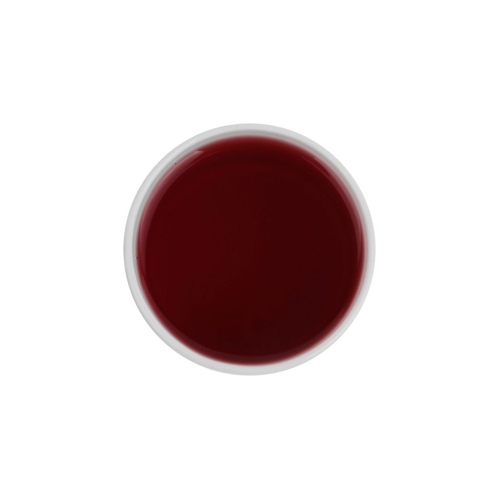 hibiscus spiced green tea color
