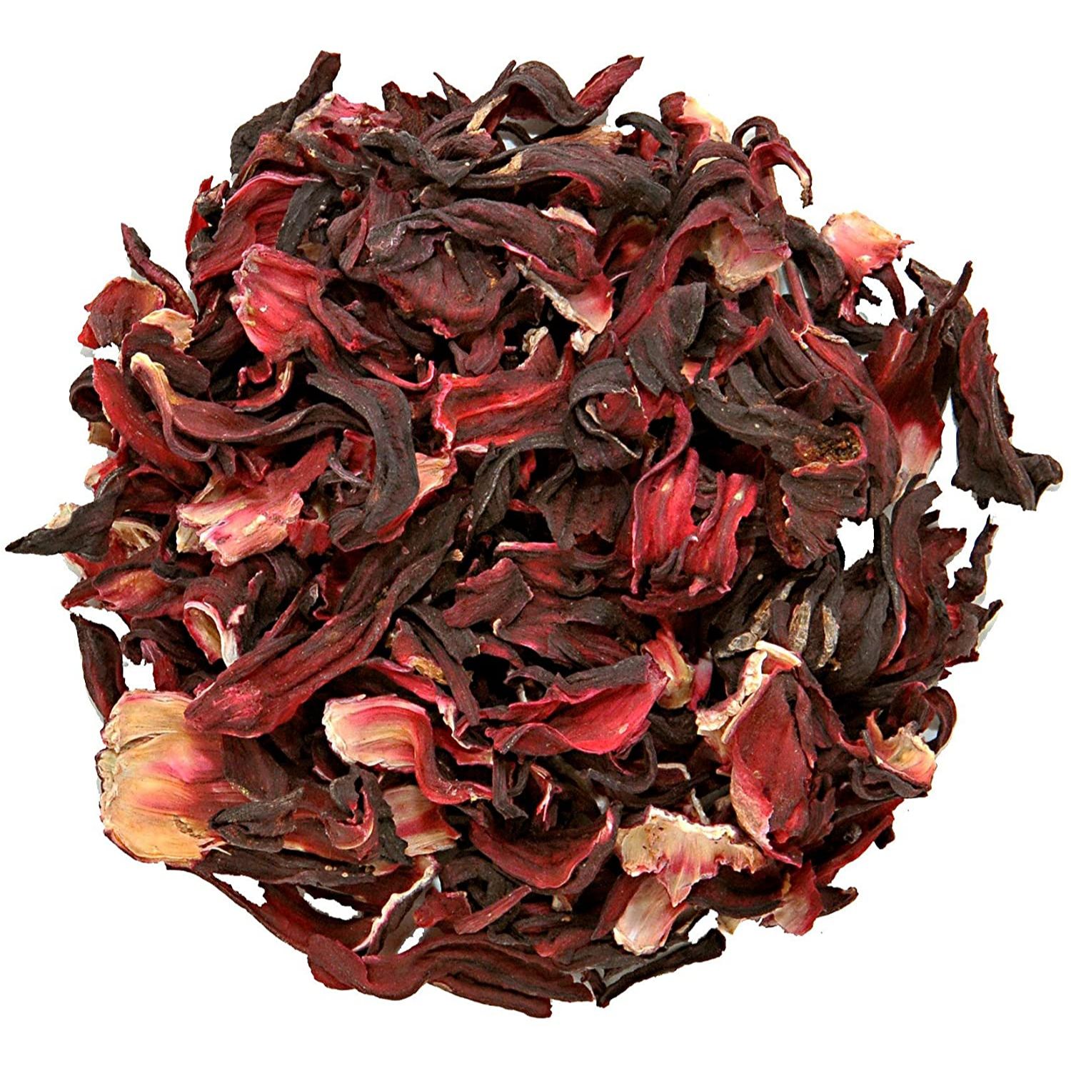 hibiscus flower in green tea